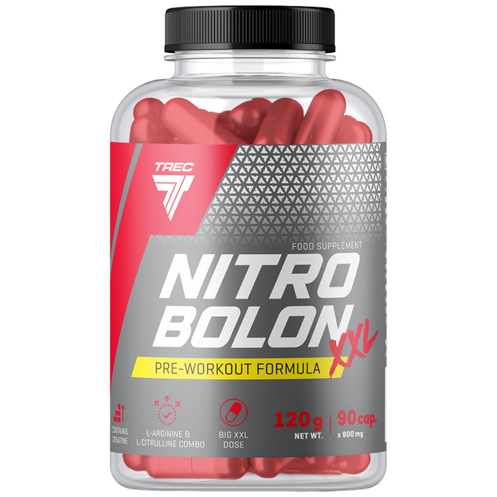 Nitrobolon XXL | Stimulant-Free Pre-Workout Formula in Caps - 90 капсули - Feel You