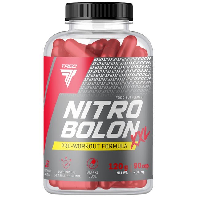 Nitrobolon XXL | Stimulant-Free Pre-Workout Formula in Caps - 90 капсули - Feel You
