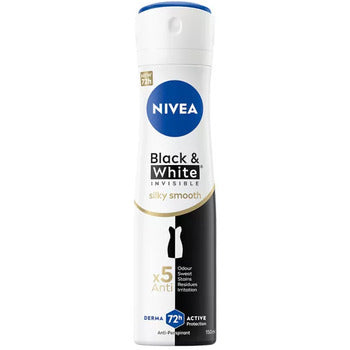 Nivea - Anti-Spray Spray Black & White (Invisible Silk y Smooth) 150 ml - 200ml - Feel You
