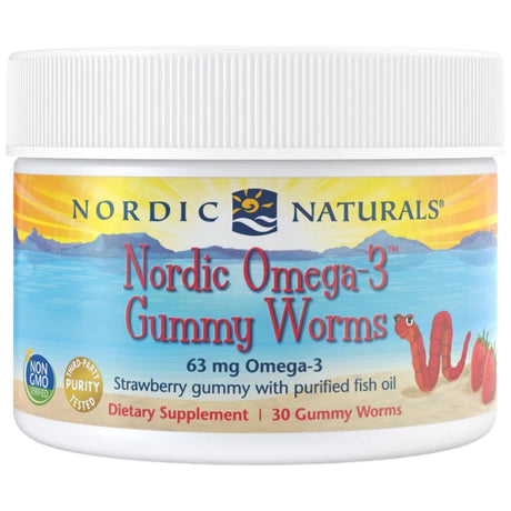 Nordic Omega-3 Gummy Worms 63 mg - 30 Дъвчащи гел капсули - Feel You