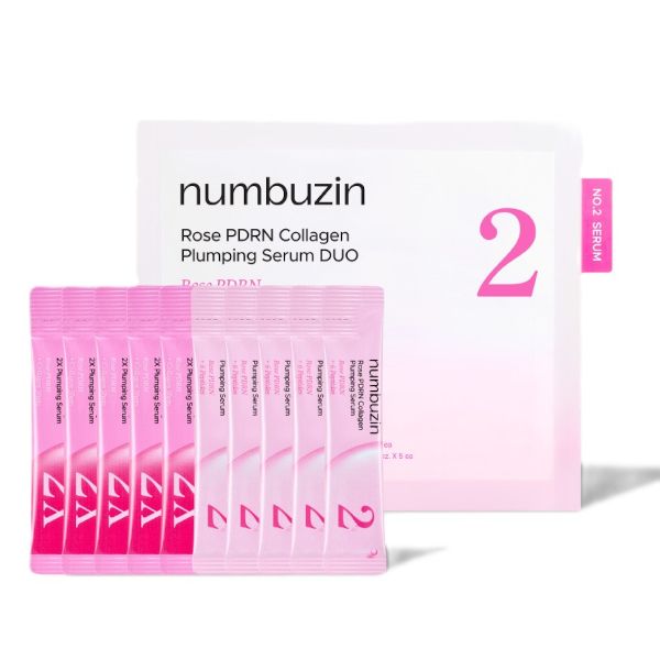 Numbuzin - No.2 Rose PDRN Collagen Plumping Serum DUO Trial Kit, 1.2ml*10ea - Feel You