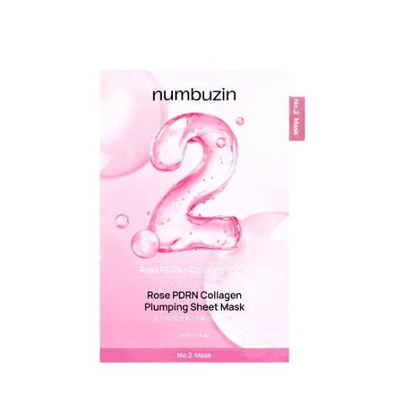 Numbuzin - No.2 Rose PDRN Collagen Plumping Sheet Mask, 1 piece - Feel You