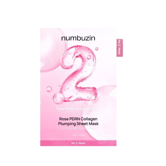Numbuzin - No.2 Rose PDRN Collagen Plumping Sheet Mask, 1 piece - Feel You