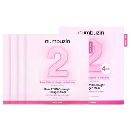 Numbuzin - No.2 Rose PDRN Overnight Collagen Mask 37g*4EA - Feel You