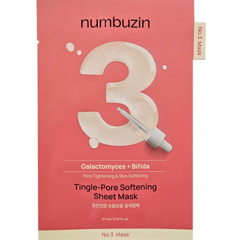 Numbuzin - No. 3 Tingle Pore Softening Sheet Mask, 27ml, 1 piece - Feel You