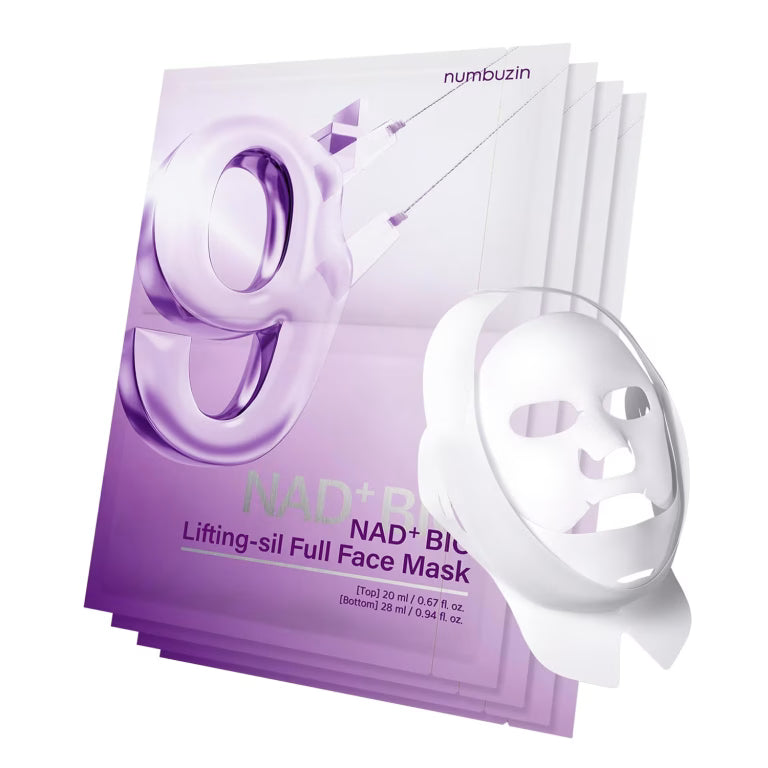 Numbuzin - No. 9 NAD+ BIO Lifting-sil Full Face Mask Set, 4 pieces - Feel You