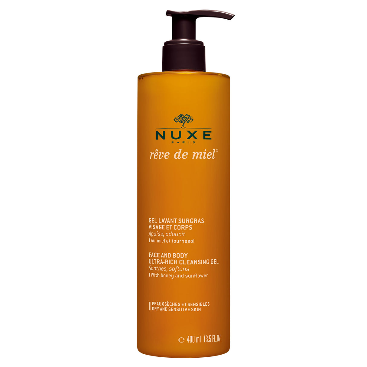 Nuxe, Reve de Miel Ultra Rich, Cleansing Gel, For Face, 400 ml - Feel You