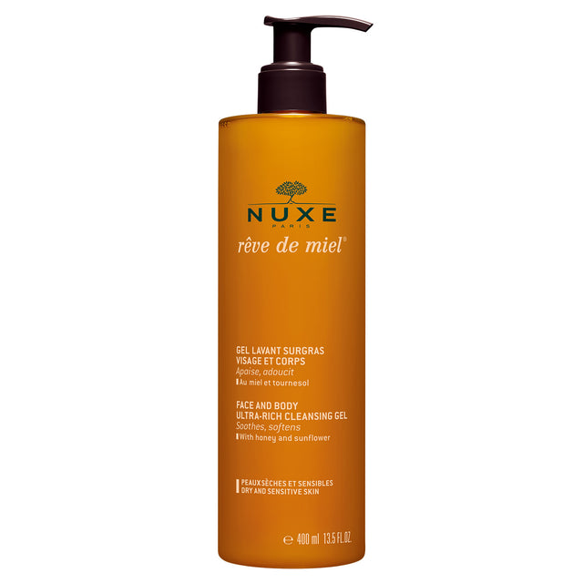 Nuxe, Reve de Miel Ultra Rich, Cleansing Gel, For Face, 400 ml - Feel You