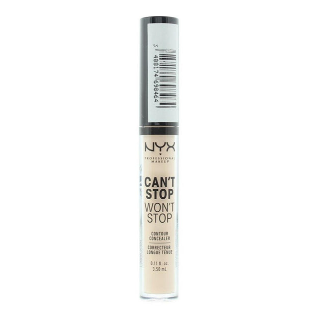 Nyx, Can't Stop Won't Stop, Vegan, Matte, Liquid Concealer, Light Ivory, 3.5 ml - Feel You