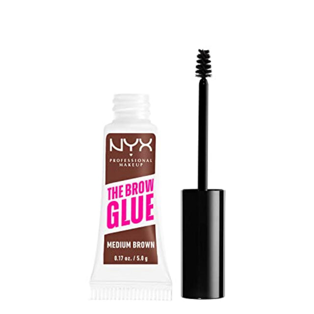 Nyx, The Brow Glue, Alcohol-Free, Extreme Hold, Eyebrow Gel, 03, Medium Brown, 5 g - Feel You