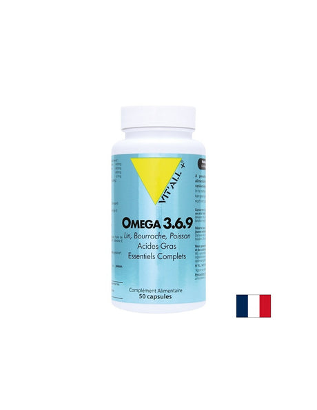 Мозъчна, зрителна и сърдечна функция - Oмега 3-6-9 (от рибено, ленено и пореч масло), 50 капсули - Feel You