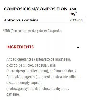 ONE RAW® Caffeine 200 mg - 60 капсули - Feel You