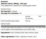 Odorless Garlic 500 mg 100 капсули - Feel You