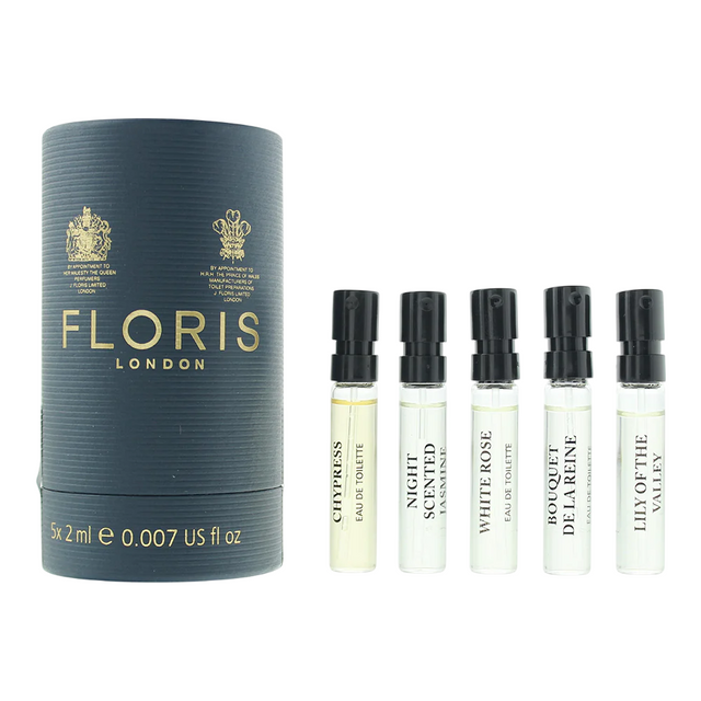 Discovery Collection Set Floris Of London: White Rose, Eau De Toilette, For Women, 2 ml *Vial + Night Scented Jasmine, Eau De Toilette, Unisex, 2 ml *Vial + Chypress, Eau De Toilette, Unisex, 2 ml *Vial + Lily Of The Valley, Eau De Toilette, For Women,... - Feel You