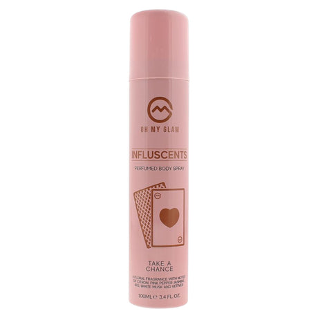 Oh My Glam, Influscent Take A Chance, Body Spray, White Musk, 100 ml - Feel You