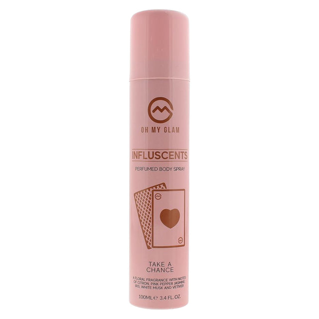 Oh My Glam, Influscent Take A Chance, Body Spray, White Musk, 100 ml - Feel You