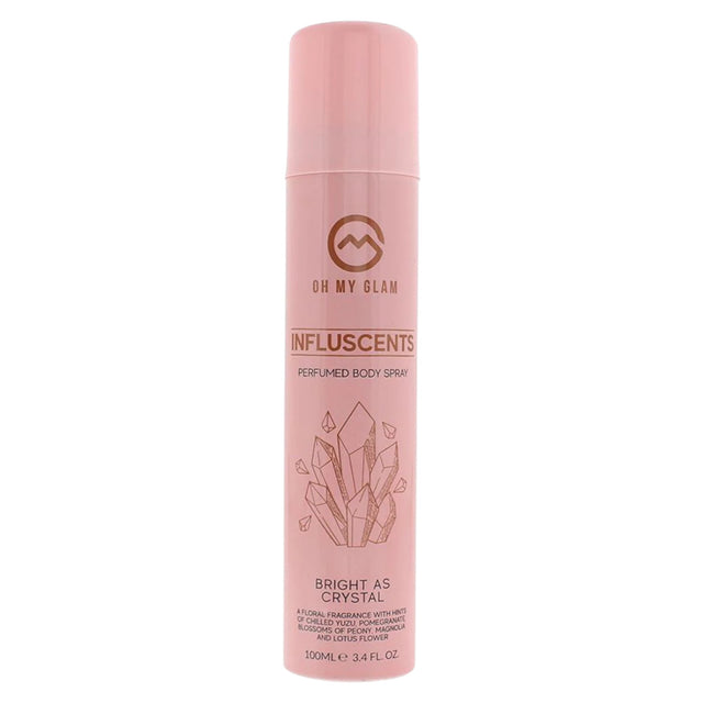 Oh My Glam, Influscents Bright As Crystal, Body Spray, Lotus Flower, 100 ml - Feel You