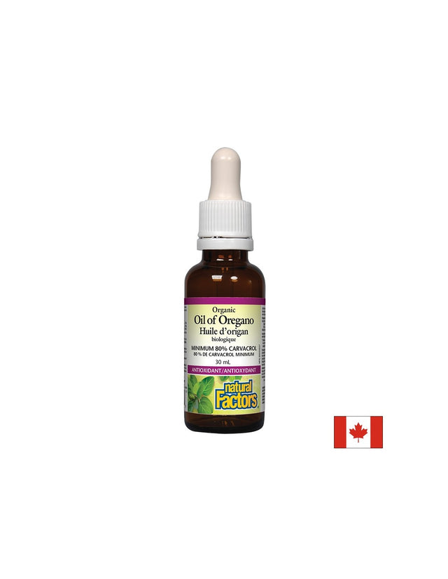 Риган масло, органик - Oil of Oregano Organic 30 mg, 187 дози, 30 ml Natural Factors - Feel You