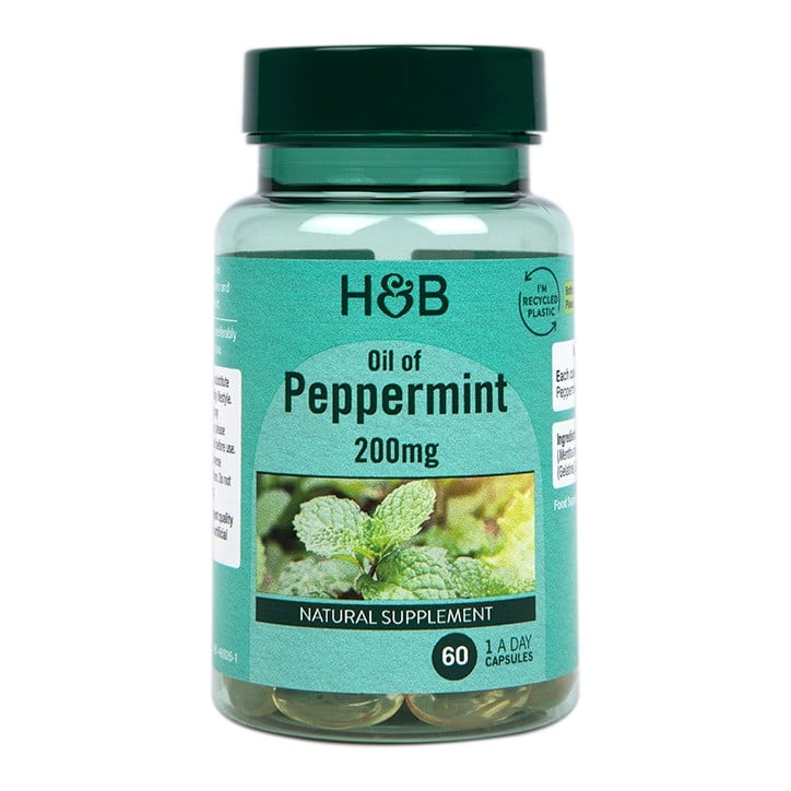 Концентрирано масло от мента (Oil of Peppermint) 200мг 60 капсули, H&B - Feel You