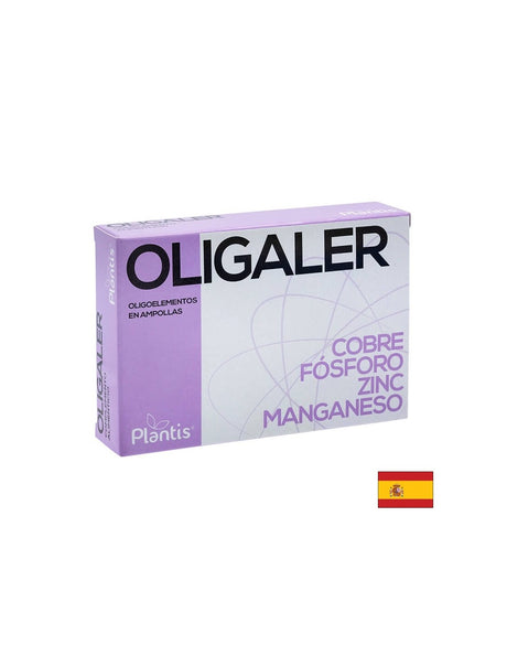 Oligaler Oligoelementos - Мед, фосфор, цинк, манган/ При алергии, 20 ампули за пиене Artesania - Feel You