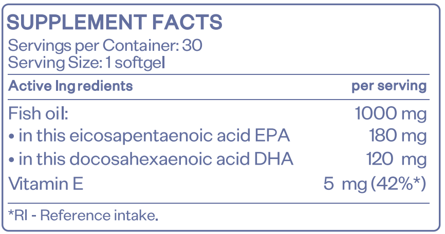 HS LABS - OMEGA 3 - 30 softgels