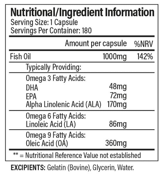 Omega 3-6-9 - 180 Гел капсули - Feel You