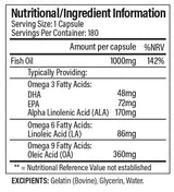 Omega 3-6-9 - 180 Гел капсули - Feel You