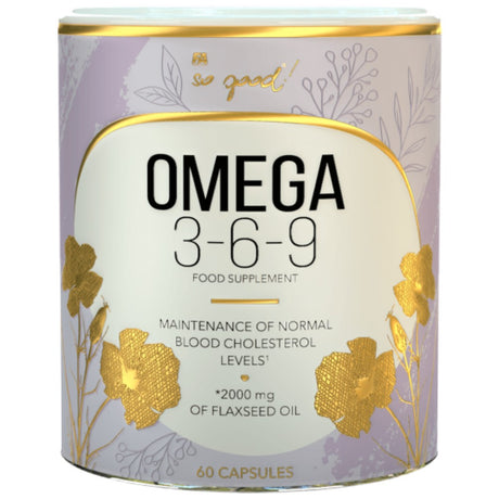 Omega 3-6-9 Flax Oil 1000 mg | So Good! Series - 60 Гел капсули - Feel You