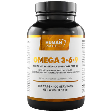 Omega 3-6-9 | with Fish Oil, Flax Oil & Sunflower Oil - 100 капсули - Feel You