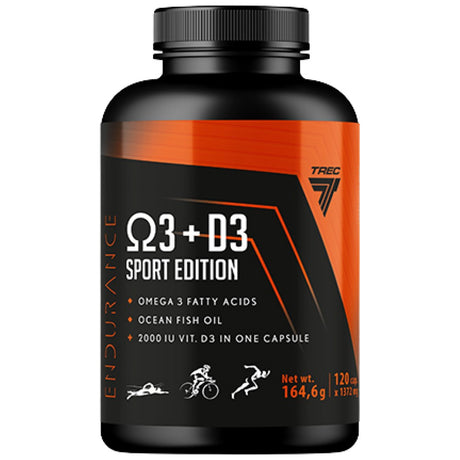 Omega 3 + D3 Endurance | Sport Edition 120 Гел капсули - Feel You