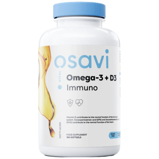 Omega-3 + D3 Immuno - 180 Гел капсули - Feel You