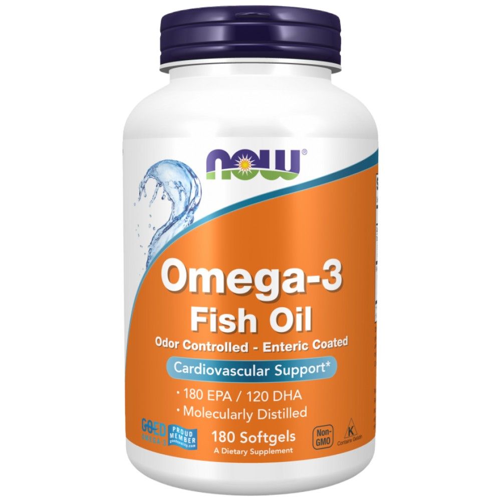 Omega-3 Enteric Coated - 180 Гел капсули - Feel You