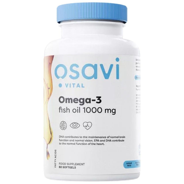 Omega 3 Fish Oil 1000 mg | Molecularly Distilled - 60 Гел капсули - Feel You