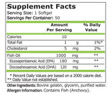 Omega 3 Fish Oil 180 EPA/120 DHA - 50 Дражета - Feel You