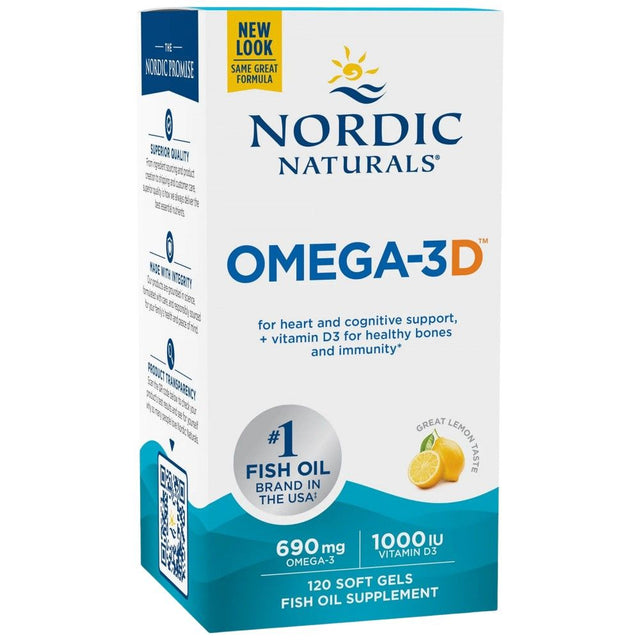 Omega-3D 690 mg - 120 Гел капсули - Feel You