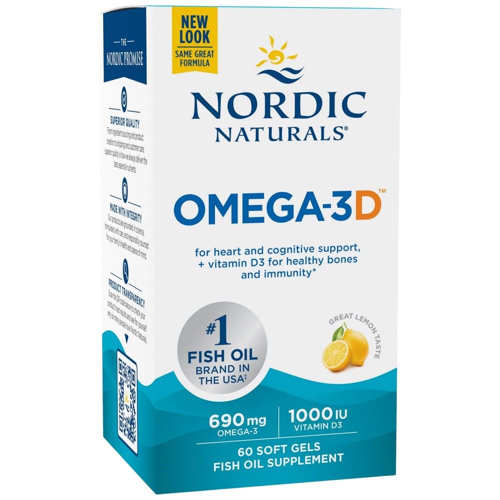 Omega-3D 690 mg - 60 Гел капсули - Feel You