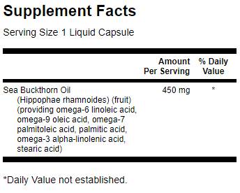Omega-7 Oil From Sea Buckthorn Oil 30 капсули - Feel You