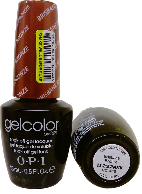 Opi, Gel Color, Semi-Permanent Nail Polish, GC A45, Brisbane Bronze, 15 ml - Feel You