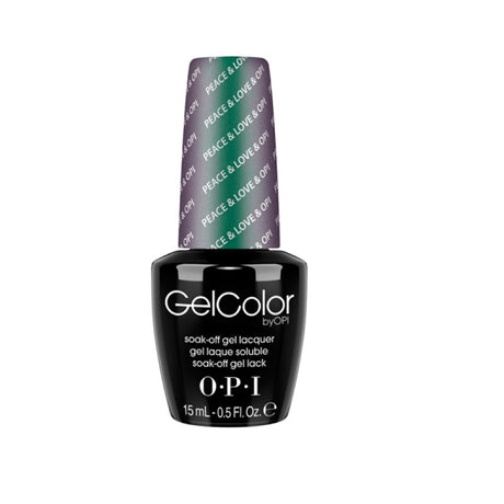Opi, Gel Color, Semi-Permanent Nail Polish, GC F56, Peace & Love & Opi, 15 ml - Feel You