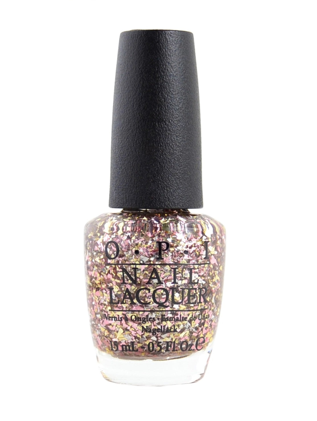 Opi, Nail Lacquer, Nail Polish, NL M80, Gaining Mole-mentum (Rose/Gold Glitter), 15 ml - Feel You