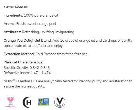 Orange Oil | 100% Pure Citrus Sinensis - 118 мл - Feel You