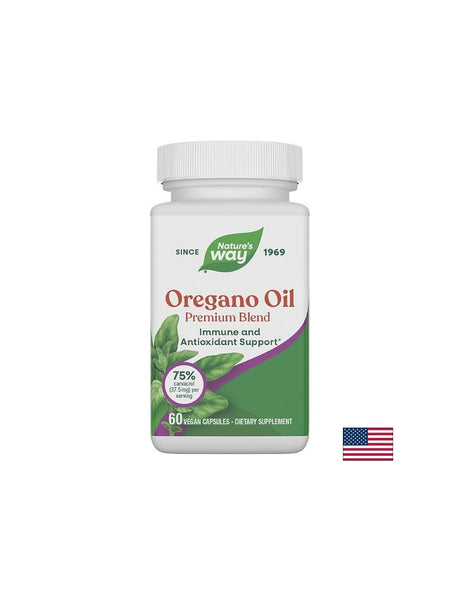 Oregano Oil 75-85% Carvacrol/ Риган масло х 60 капсули Nature’s Way - Feel You