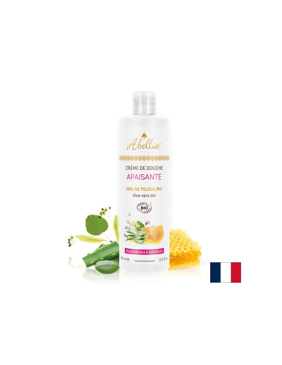 Успокояващ душ за тяло крем с мед и алое вера Organic, 400 ml - Feel You
