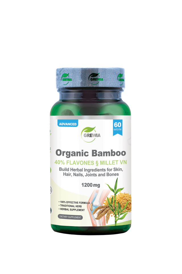 Organic Bamboo Flavones 40 Percent Millet VN Dietary Supplement 1200 mg 60 Caps. - Feel You