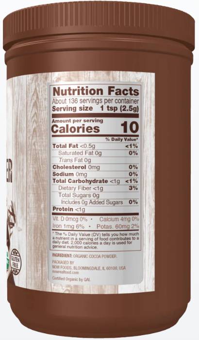 Organic Cocoa Powder | No Sugar Added - 340 грама - Feel You