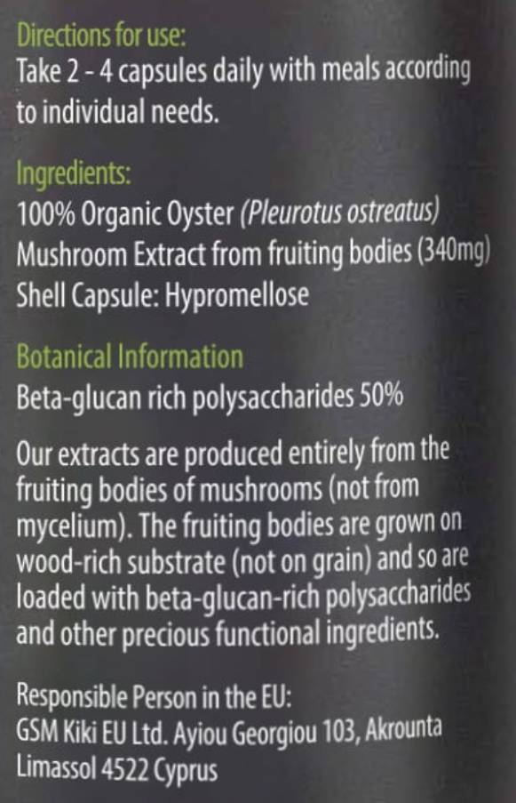 Organic Oyster Extract 340 mg - 60 капсули - Feel You