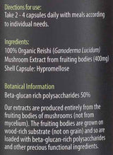 Organic Reishi Extract 400 mg - 60 капсули - Feel You