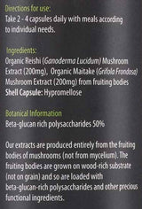 Organic Reishi & Maitake Mushroom Extract - 60 капсули - Feel You