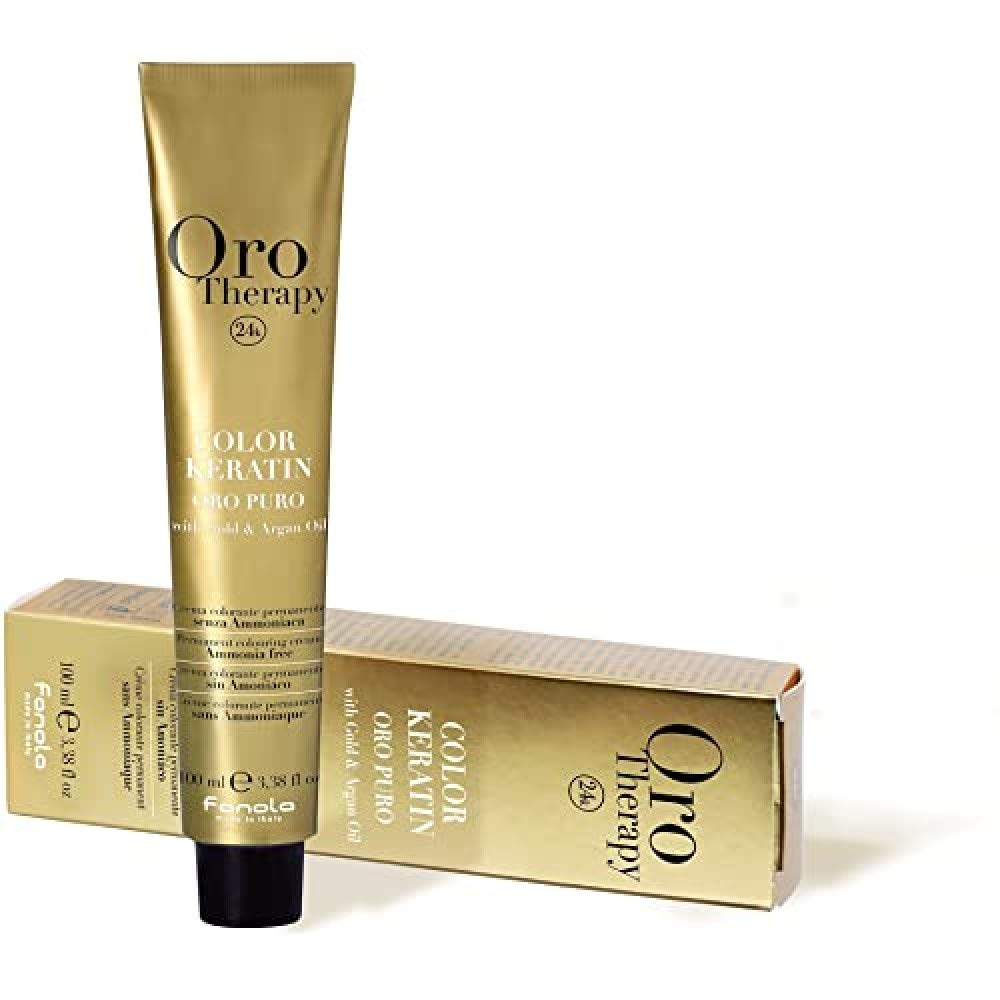 Oro Therapy, 24k Oro Puro, Ammonia-Free, Permanent Hair Dye, 5.6 Light Brown Red, 100 ml - Feel You