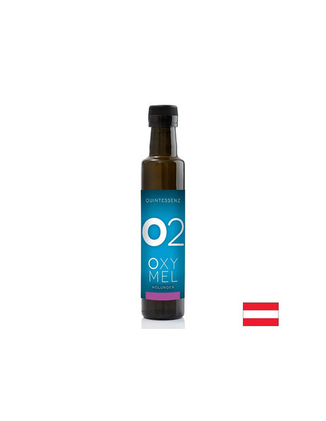 Био сок от бъз с джинджифил и куркума Oxymel O2 - За имунитета, чернодробното и стомашното здраве, 250 ml - Feel You